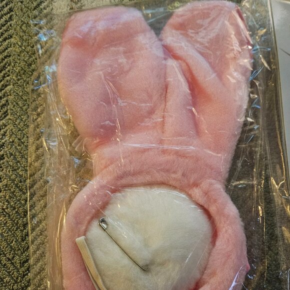 NWT PLAYBOY BUNNY PINK 4PC SET Ears Tail Cuffs Collar - Picture 1 of 16